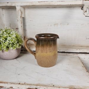 Vintage Denby Romany Brown England Stoneware Creamer Pitcher- Milk Jug- Boho